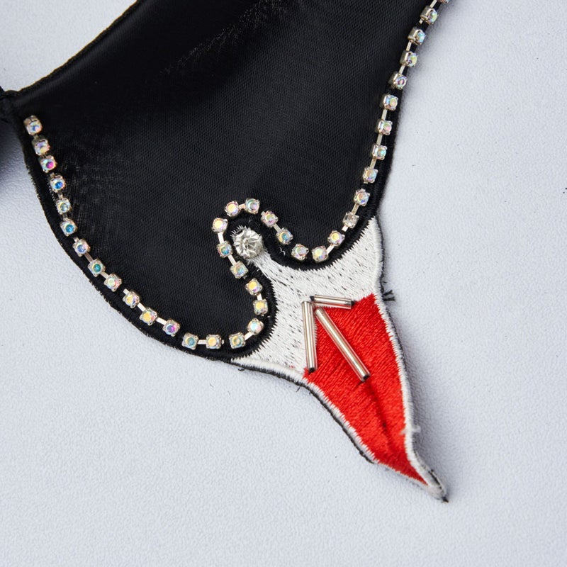 New Diy Creative Swan Point Collar Sweater T-Shirt Accessories Guangzhou Handmade Beaded Features Fake Collar - Image 5
